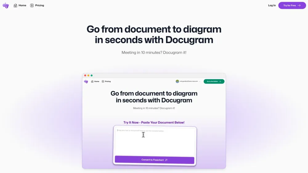 Docugram: AI Tool for Interactive Flowcharts