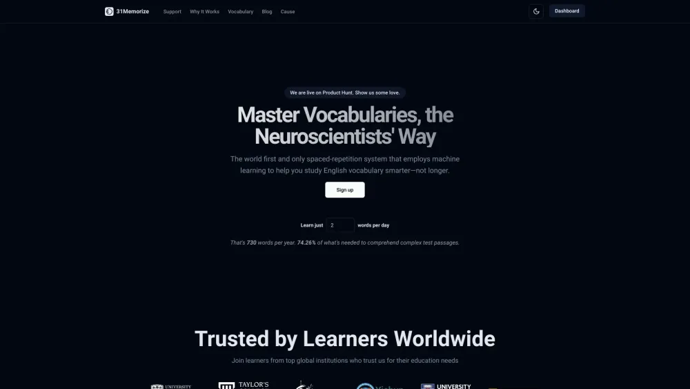 31Memorize: AI Tool for Smarter Vocabulary Retention