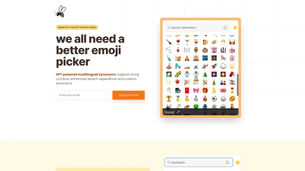 Emojibu: Better Emoji Picker for Mac AI Tool