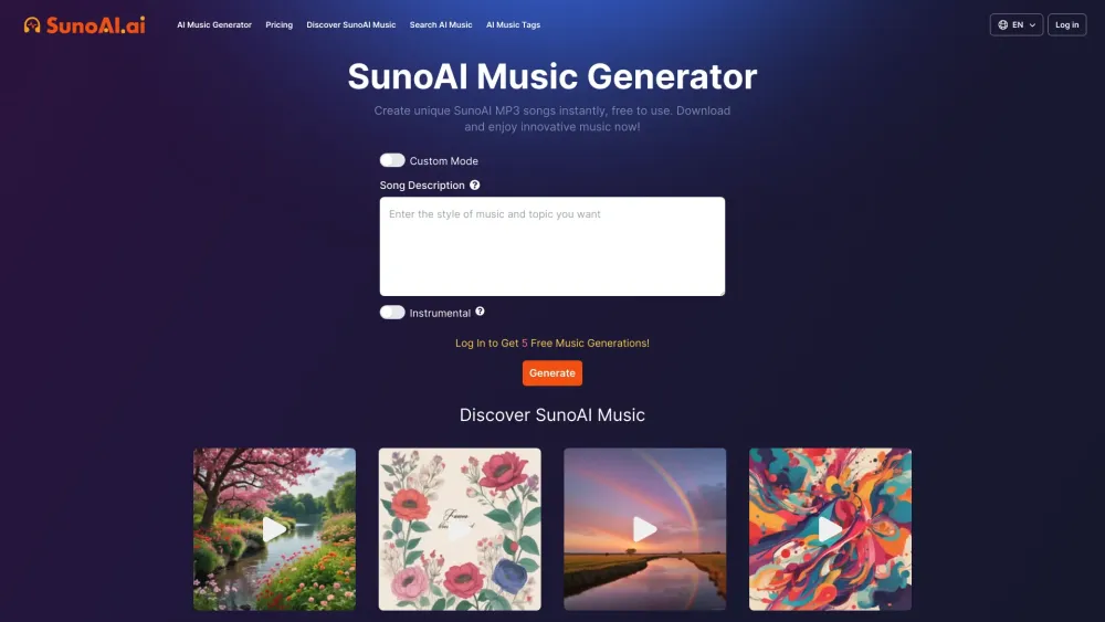 SunoAI Music Generator: The ultimate AI tool