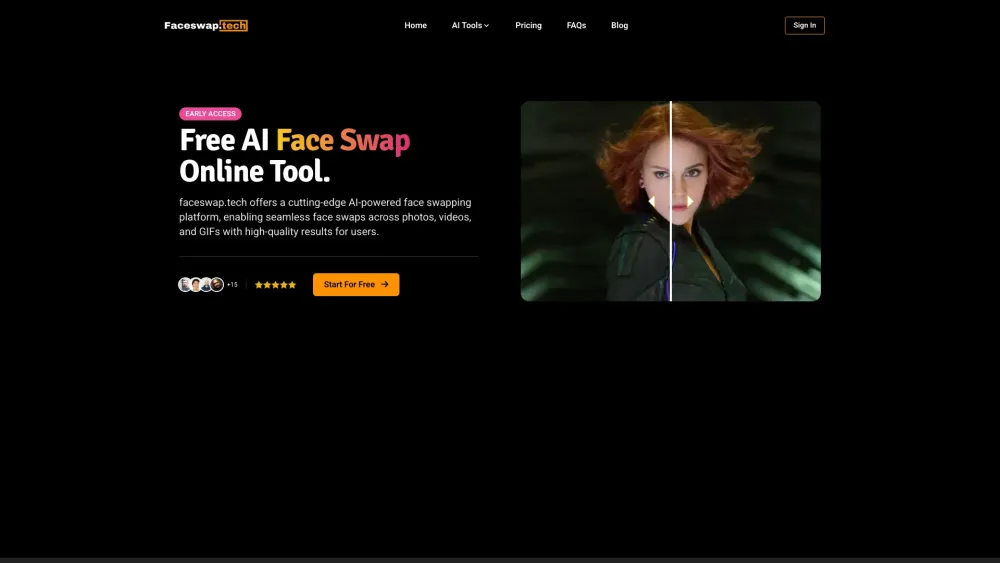 Faceswap.tech: AI Tool for Seamless Face Swaps