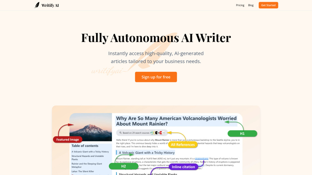 Writify AI: AI Tool for Smart Content Creation & SEO