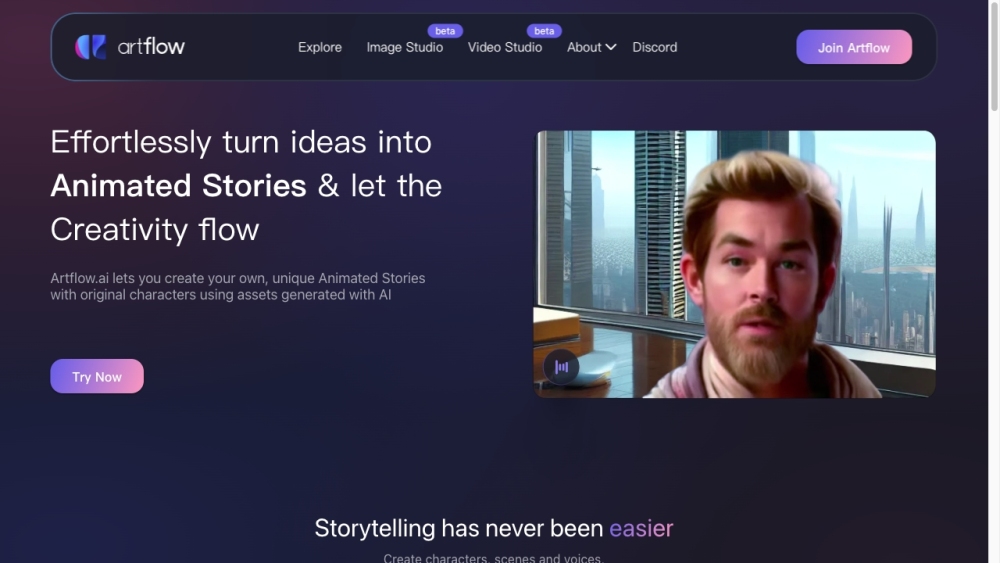 Artflow.ai: AI Tool for Animated Stories