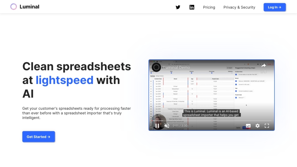 Luminal: AI Tool for 10x Faster Spreadsheet Work