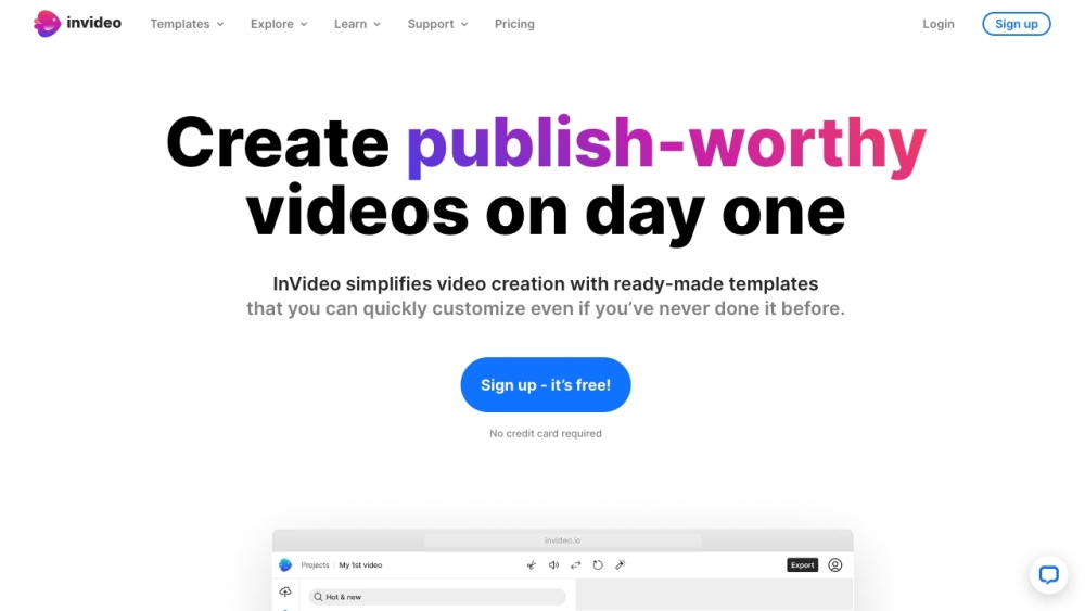 InVideo: AI Tool for Professional Video Editing