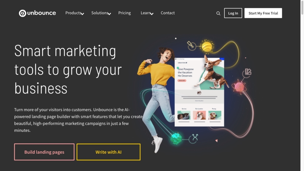 Unbounce: AI Landing Page Builder & Optimization