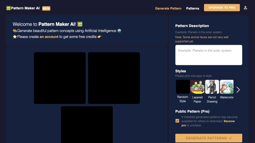 Pattern Maker AI: Generate Seamless Vector Patterns