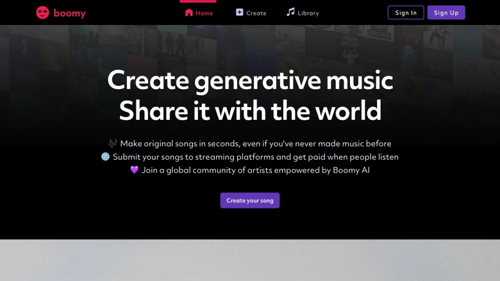 Boomy: AI Tool for Generative Music Creation