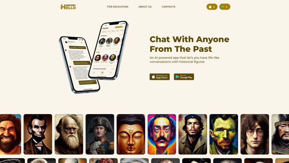 Hello History: AI Tool for Conversations with Historical Figures