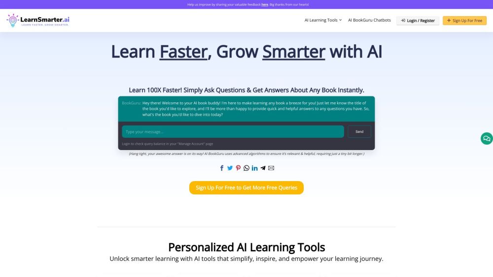 LearnSmarter.ai: AI Tool for Smart Learning Goals