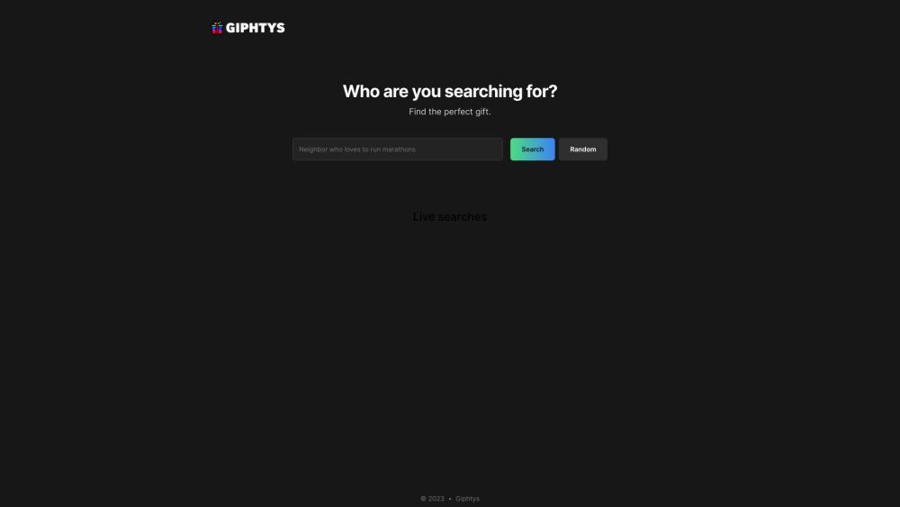 Giphtys: AI Tool for Curated Gift Ideas - Official Website