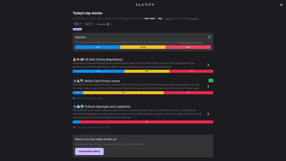 Clarity: AI Tool for Balanced News Perspectives