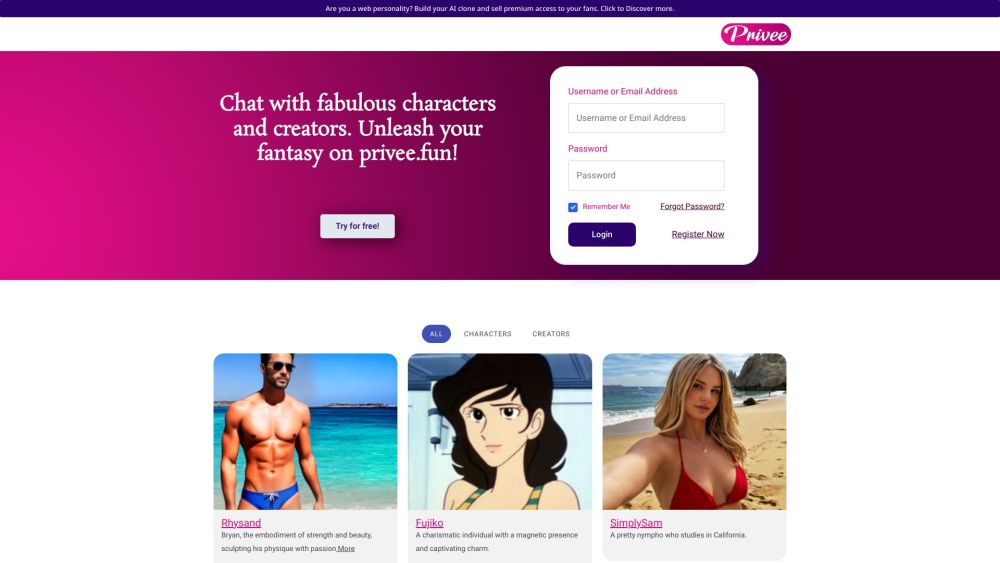 Privee - AI NSFW chats: ai tool for bold chats
