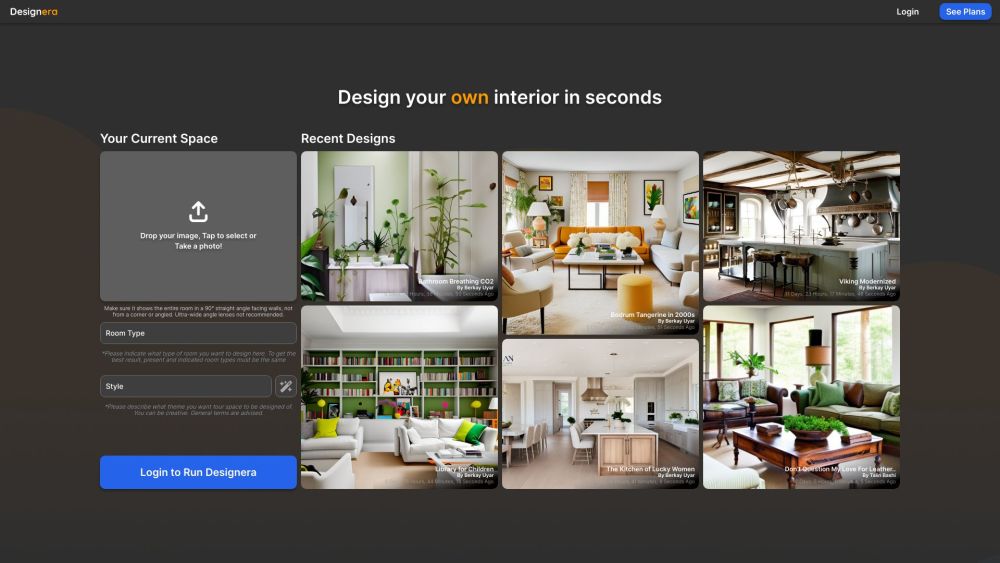 Designera: AI Tool for Personalized Room Ideas