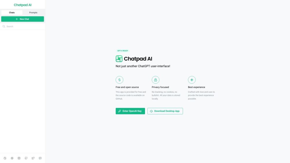 Chatpad AI: Sleek AI Tool Interface for ChatGPT