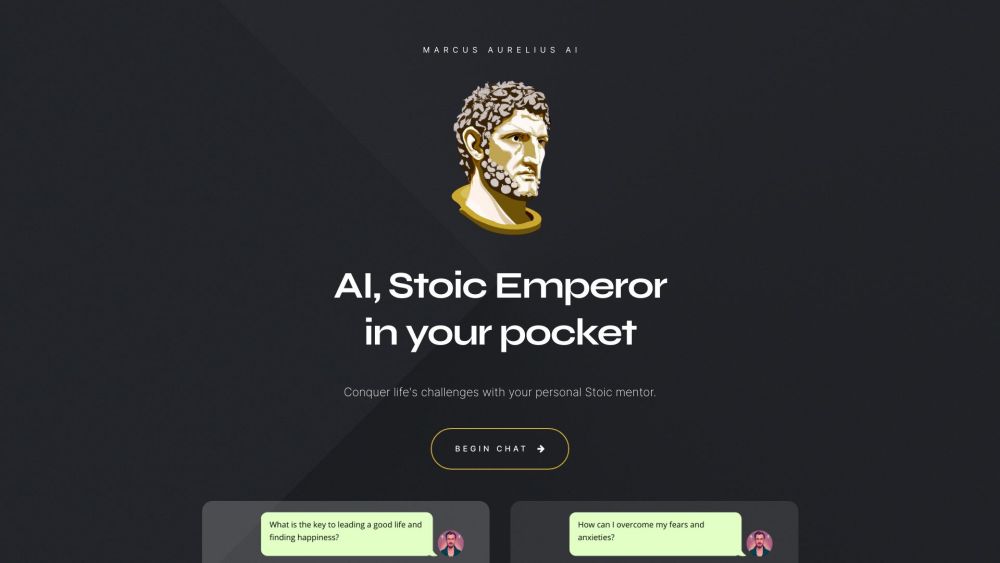 Marcus Aurelius AI: AI Tool for Daily Stoic Mentorship