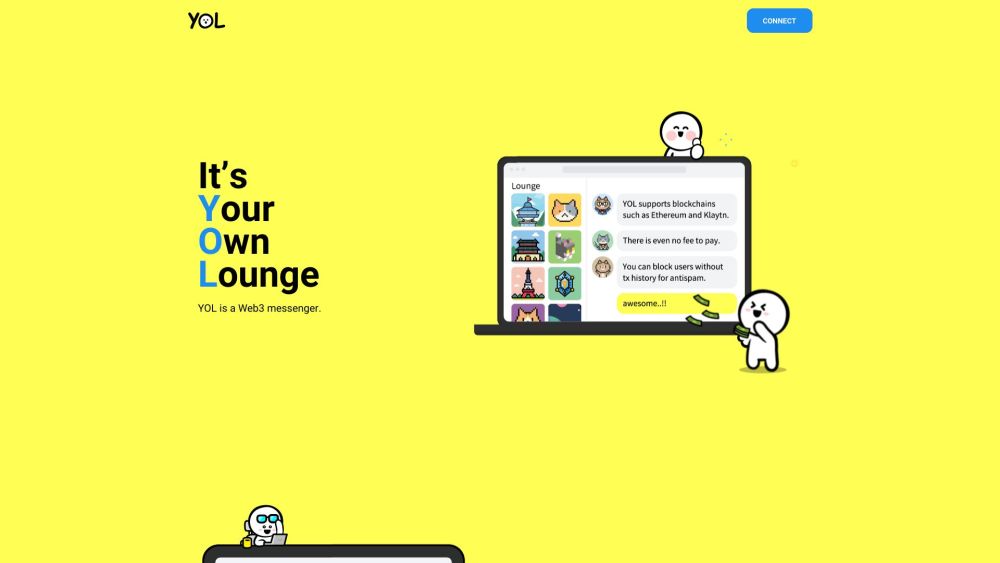 YOL: AI Tool for Web3 Messenger & AI Lounge