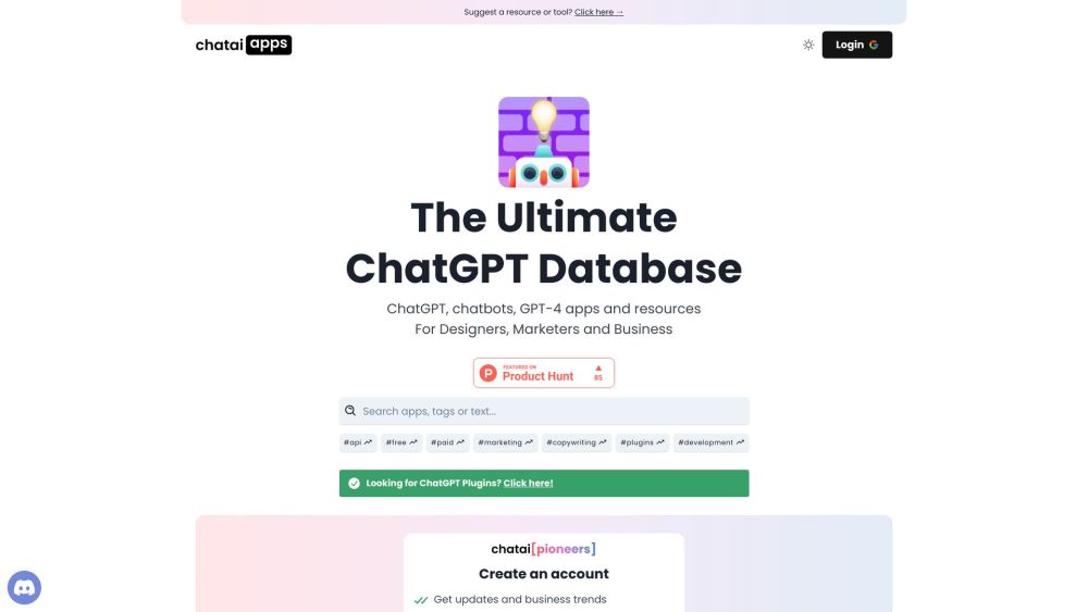 The Ultimate ChatGPT Database: AI Tool for AI Enthusiasts