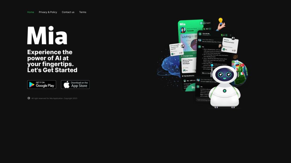 Mia Application: Explore AI with a Chat-based AI Tool