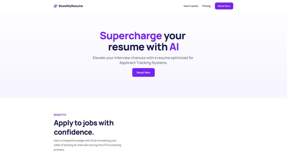 Boost My Resume: AI Tool Enhances Resumes