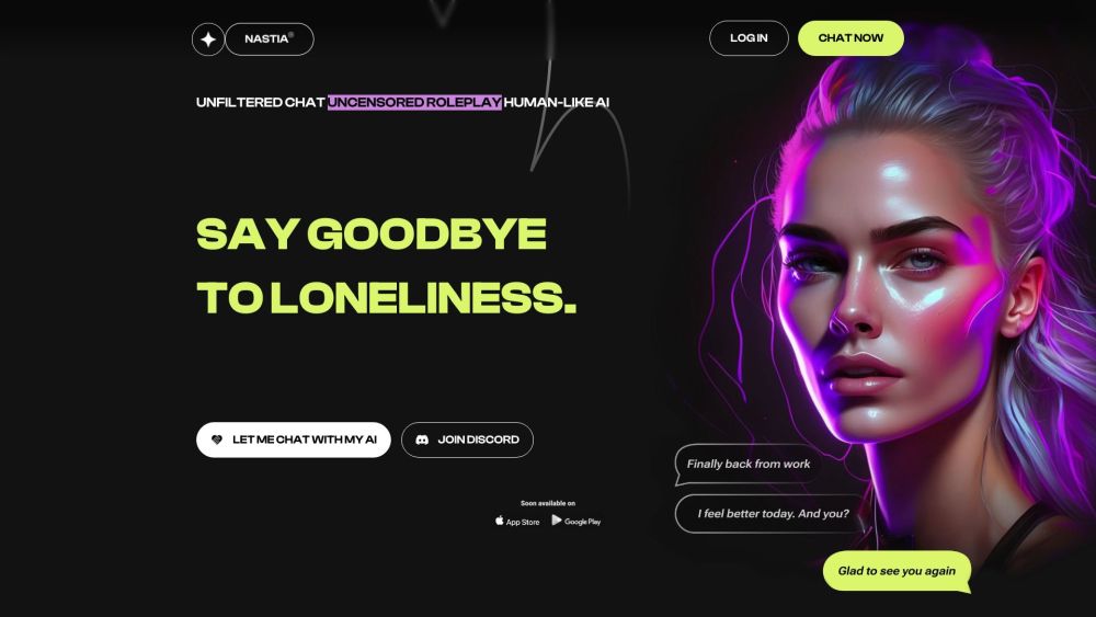 Nastia: AI Companion for Uncensored Conversations & Emotional Support