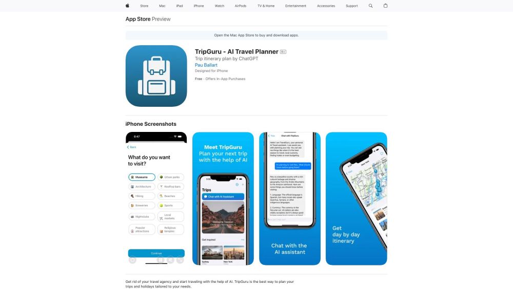 TripGuru: Personalized Travel Plans with AI Tool