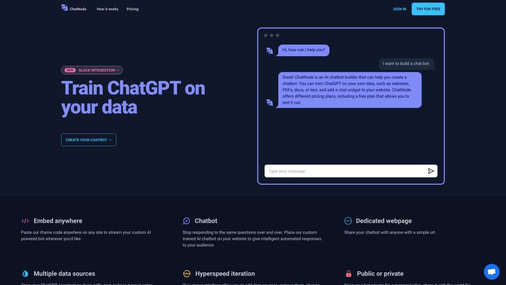 ChatNode: Build AI Assistants with ai tool