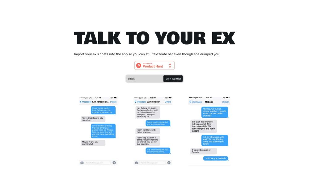 Talk To Your Ex: Reconnect with AI Tool