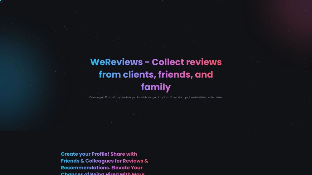 wereviews: The Ultimate Global Marketplace - AI Tool