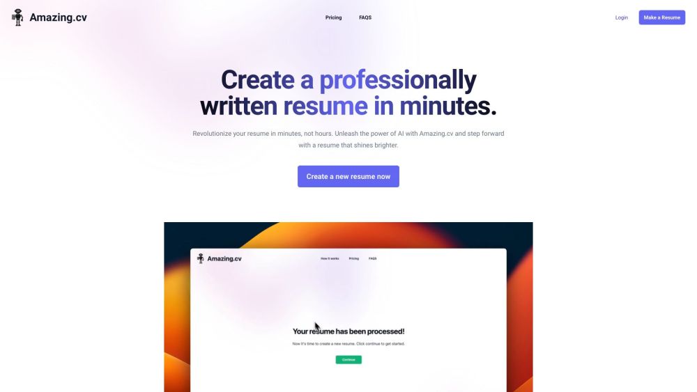 Amazing.cv: AI Tool for a Winning Resume