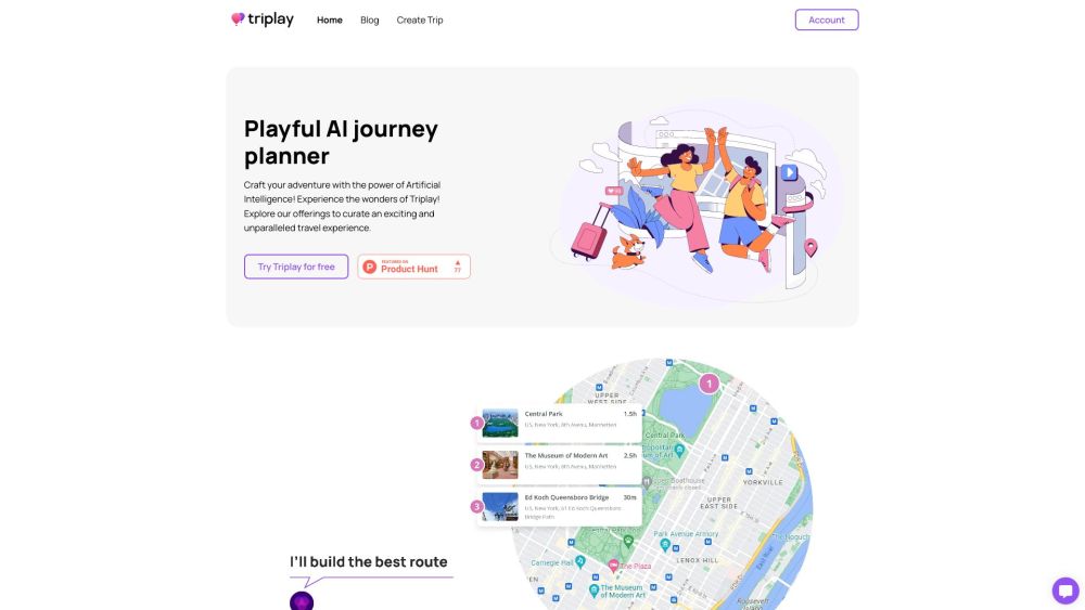 Triplay.ai Website screenshot