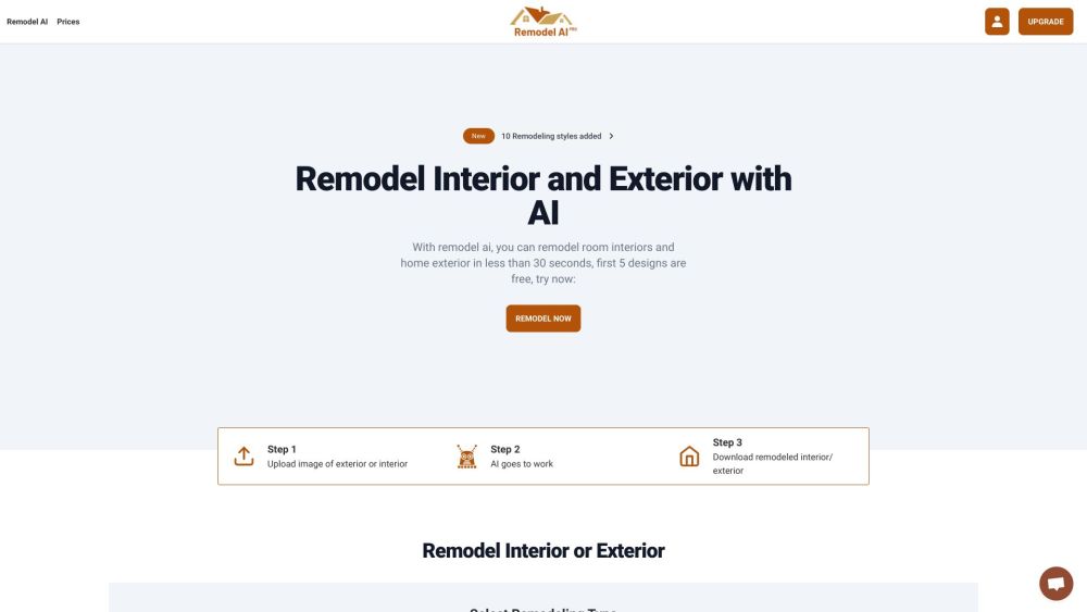 Remodel AI: Effortlessly reimagine interiors with AI