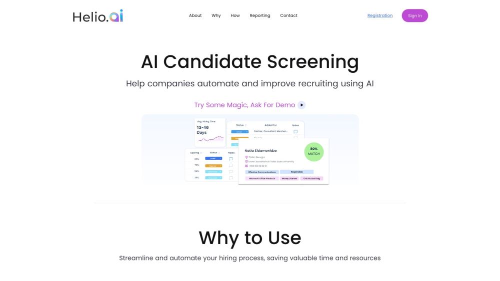 Helio-ai: AI Tool to Streamline Recruiting