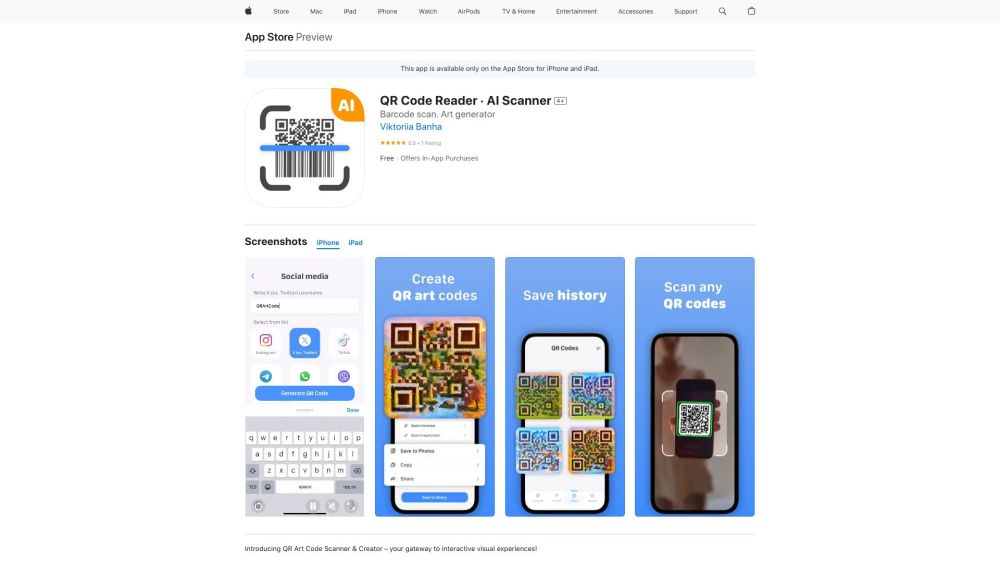 QR Code Scanner & Generator: AI Tool for Artistic QR Codes