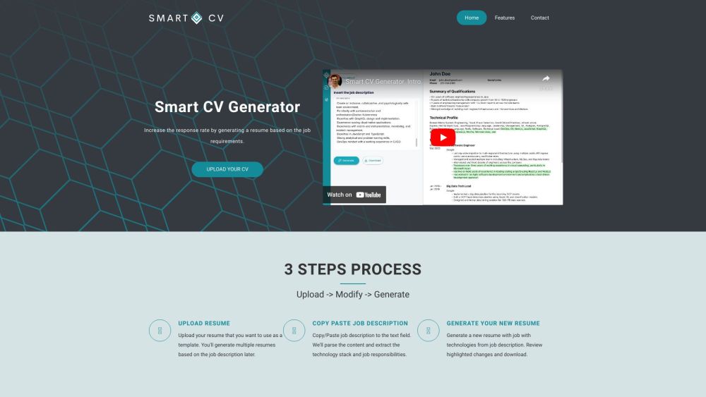 Smart CV Generator: AI Tool for Resume Customization