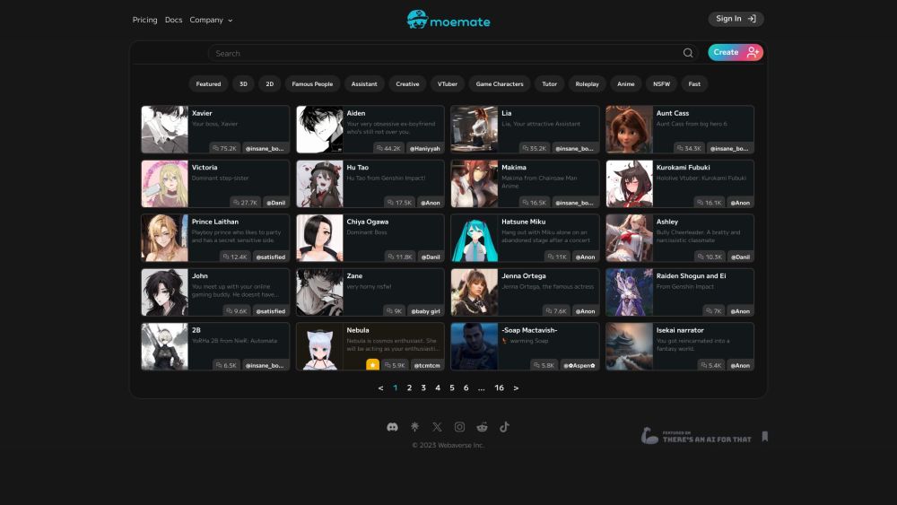 Moemate: Customizable AI Studio for Lifelike Characters and Unlimited Chats