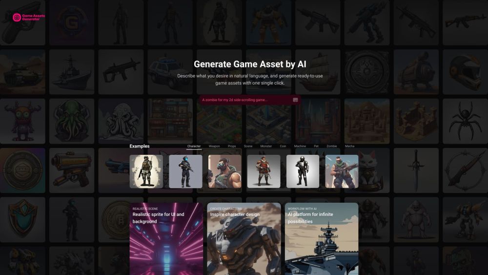 AI Game Assets Generator: Create AI Tool