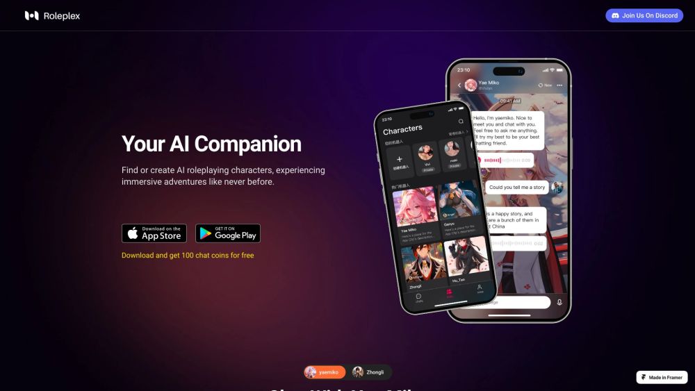 Your AI Companion: AI Tool for Immersive Roleplaying