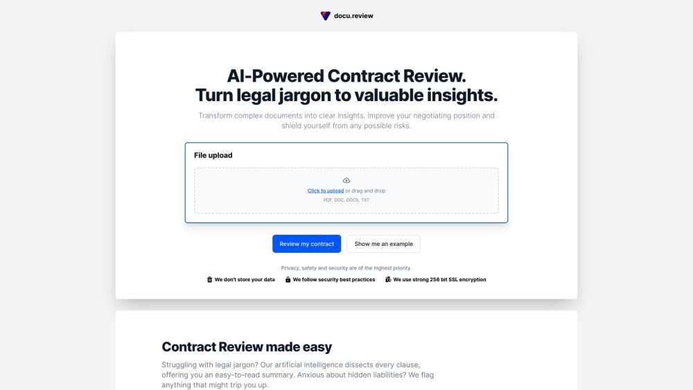 docu.review: AI Tool for Legal Insights