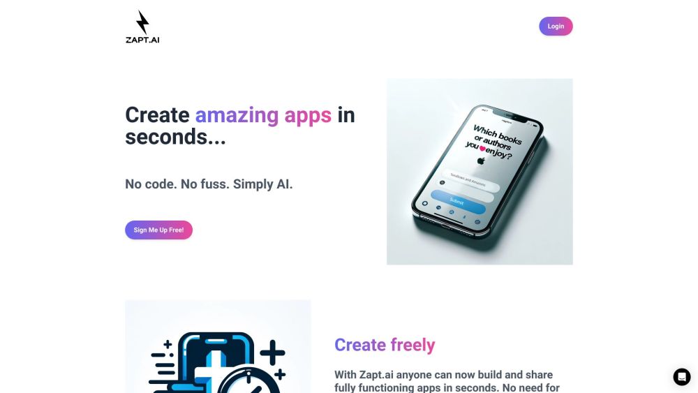 Zapt.ai: Build apps with this ai tool