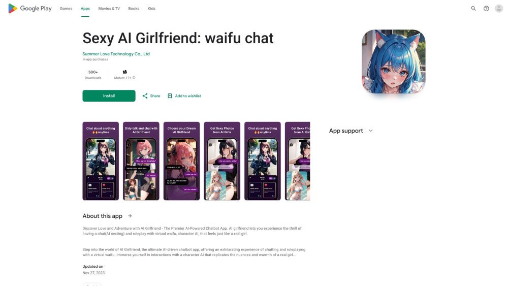 AI Girlfriend: Chat & Roleplay with Virtual Waifu AI Tool