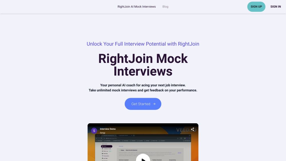 RightJoin AI Mock Interviews: AI Tool for Job Seekers