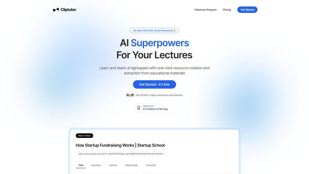 Cliptutor Website screenshot