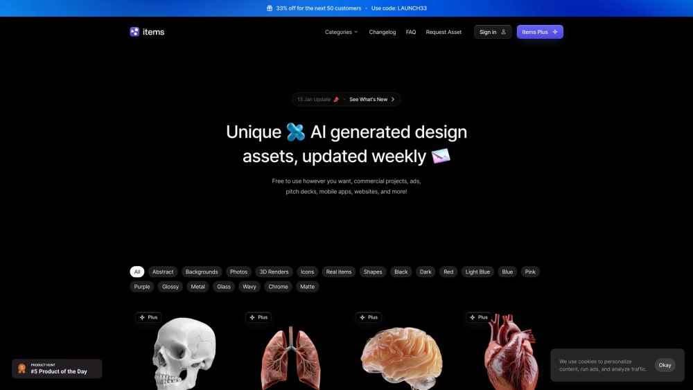 Items.Design: Free AI Tool for Design Assets