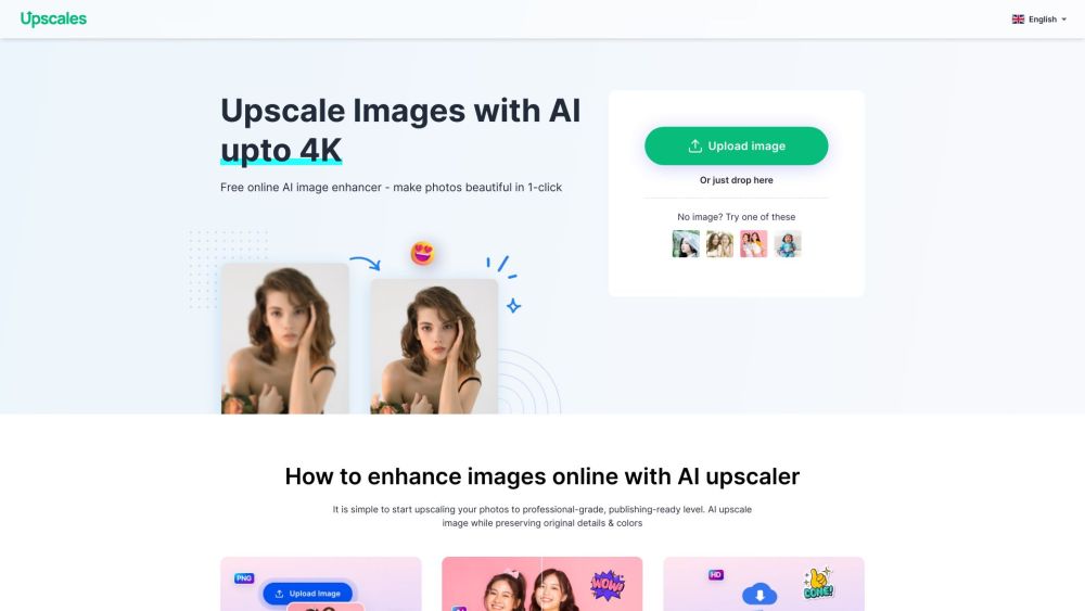 Upscales.ai: AI Tool to Upscale Images Online