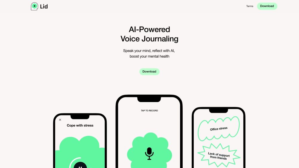 Lid: AI Voice Journal & Self-Reflection AI Tool