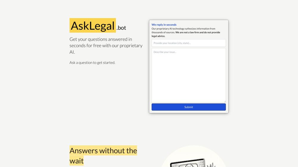 AskLegal.bot: AI Tool for Quick Legal Advice