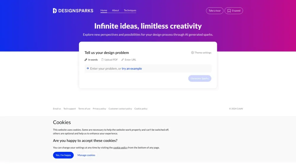 Design Sparks: AI Tool for Creative Boost