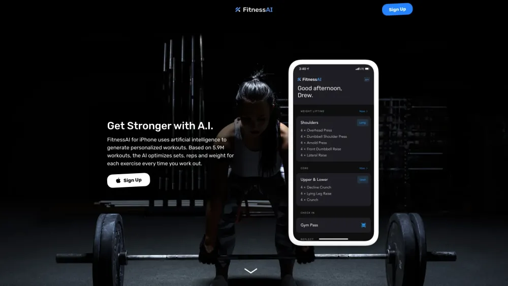 FitnessAI: AI Tool for Strength & Speed Workouts
