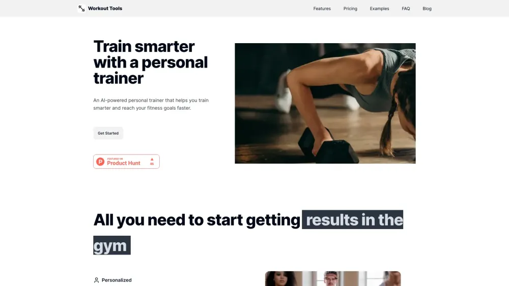 Workout Tools: AI-Powered Fitness Training